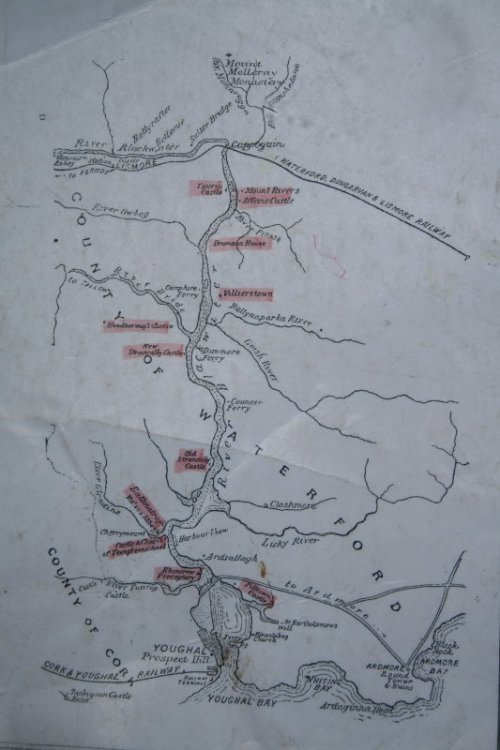 03 Tony Gallagher's map The map Tony Gallagher shows to passengers