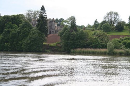 28 new strancally castle seen properly only from upstream New Strancally Castle