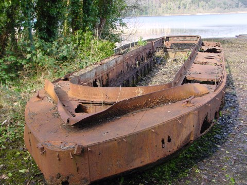 flying-boat-dock-castle-archdale-15 The remains of a small lighter