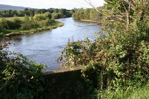 The Blackwater comes close to the road