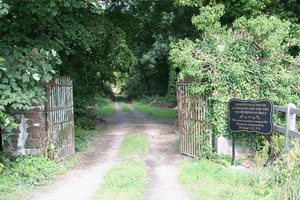 At a back entrance to Longueville House (a splendid hotel) ...