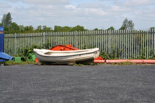 Boat in WI compound at Munster Harbour_resize Boat in WI compound