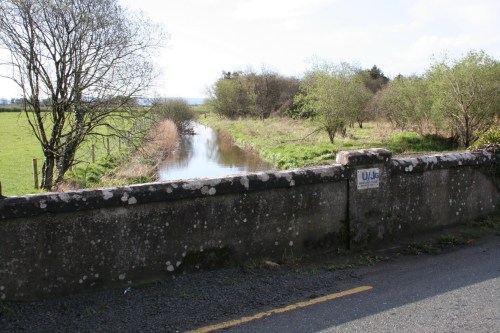 The River Goul north of the road