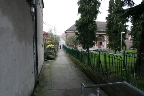 Looking north up the lane 1