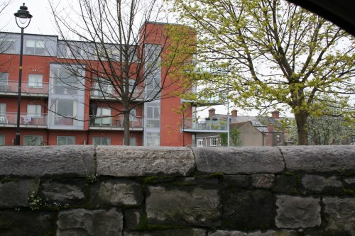 Looking across canal and railway from Whitworth Road