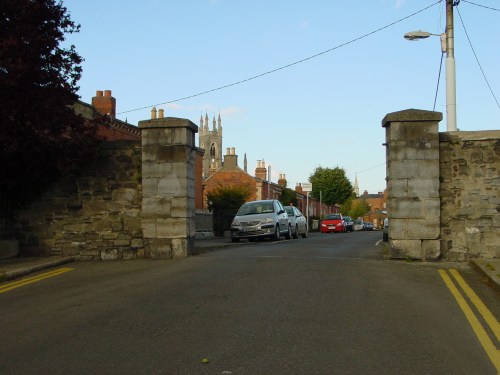 Geraldine Street from the Royal Canal Bank