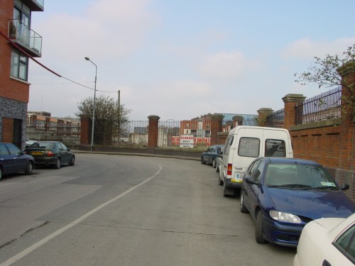 Looking along Bond Street towards the canal