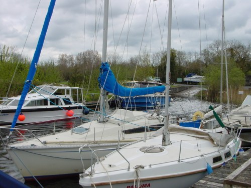 White boats in Kilgarvan