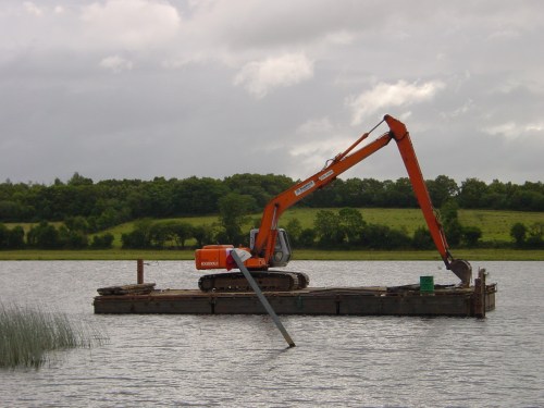 Dredger on the Shannon–Erne Waterway