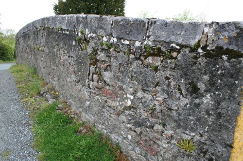 The parapet of the bridge