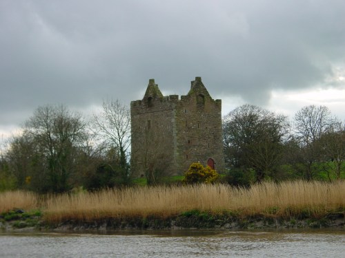 castle on western shore below new ross_resize 1859 Annaghs Castle on the west bank