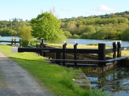 Full tide at St Mullins 01_resize The sea lock at St Mullins