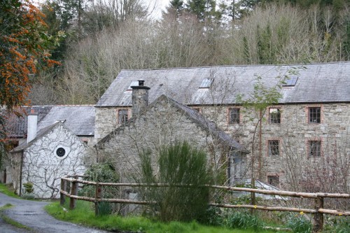 Woollen mill Pollmounty with older grain mill in foreground 01_resize 1553 The woollen mill at Pollmounty below St Mullins