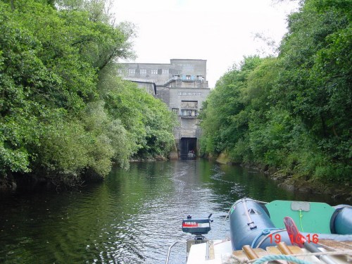 The lock from below