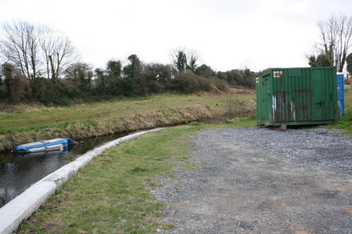 Looking downstream from Moore's Bridge_resize Blue loo at Monasterevan (Barrow Line of the Grand Canal) 2009