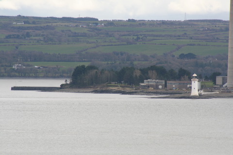 Tarbert outer pier and lighthouse from above Killimer_resize