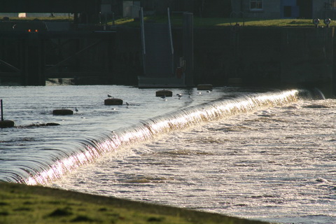 Water flowing over Limerick weir October 2010 8_resize