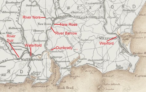 Waterford to Wexford