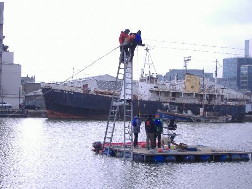 looking south from hanover quay.approx.25 meters