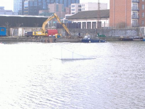 ramp with dredger at charlotte quay.