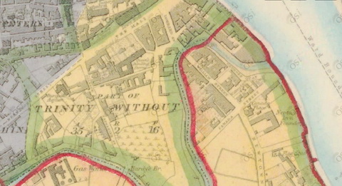 The lower reaches of St John's Pill (OSI ~1840)