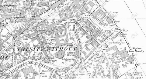 The lower reaches of St John's Pill (OSI ~1900)