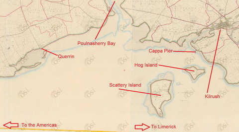 Querrin, Kilrush and Poulnasherry (OSI ~1840)