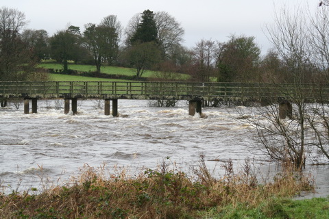The footbridge on 1 January 2014