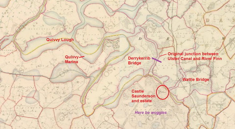 Quivvy to Castle Saunderson [OSI ~1840]