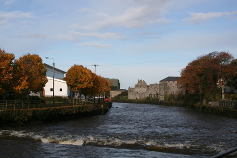 Looking upstream towards the bridge in Askeaton