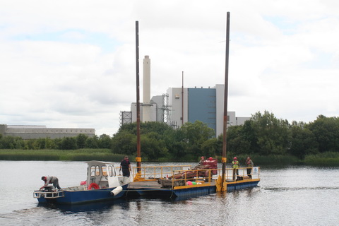 Moving the pontoon into position